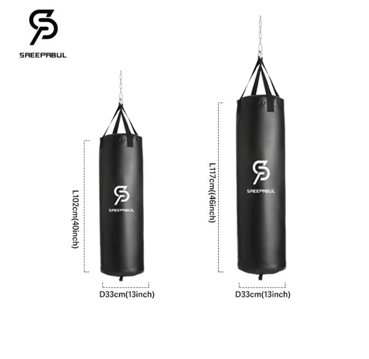 40/46in Professional Boxing Sandbag Punching Bag Training Fitness With Hanging Kick Adults Gym Exercise Empty-Heavy Boxing Bag