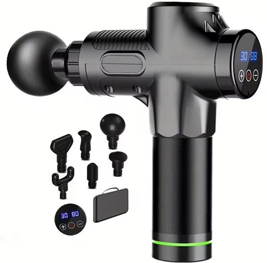 Fascial Massage Gun Electric Percussion Pistol Massager Body Neck Back Deep Tissue Muscle Relaxation Fitness Tool For Shoulder