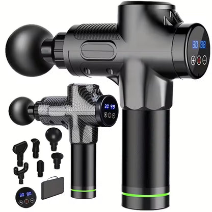 Fascial Massage Gun Electric Percussion Pistol Massager Body Neck Back Deep Tissue Muscle Relaxation Fitness Tool For Shoulder