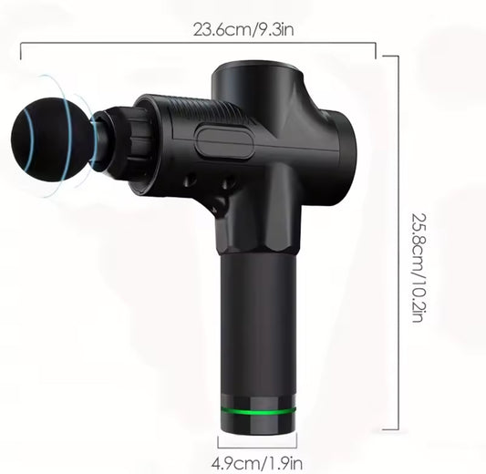 Fascial Massage Gun Electric Percussion Pistol Massager Body Neck Back Deep Tissue Muscle Relaxation Fitness Tool For Shoulder